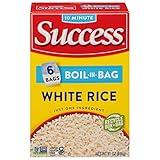 Success Boil-in-Bag Rice, White Rice, Quick and Easy Rice Meals, 21-Ounce Box