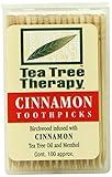 Tea Tree Therapy Toothpicks, Cinnamon, 100 Count