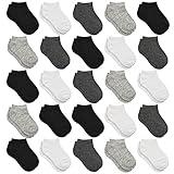 Kids Socks, 25 Pairs Toddler Socks Low Cut for Boys Girls Kids(4-7 Years Old), 25 Pairs Children No Show Ankle Socks Set