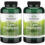 Swanson Saw Palmetto - Herbal Supplement Promoting Male Prostate Health Support - Natural Hair Supplement & Urinary Health Support (540 mg 250 Capsules) 2 Pack