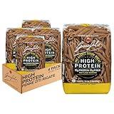 Garofalo - High Protein Penne Rigate Pasta | Premium Durum Wheat Semolina with 19g Protein & 12g Fiber | Italian Made, Bronze-Drawn, PGI Certified (16 oz, 4-Pack)