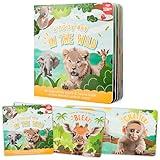 Fun Touch and Feel Sound Book for Babies and Toddlers - Interactive Sensory Book with Animal Noises for 1-3 Year Olds - The Perfect Sound Book Toy for Baby Showers & Newborn/Infant Gift 12-18 Months