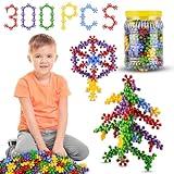 thinkmaster 300 Pieces Interlocking Building Blocks STEM Toys, Educational and Creative Discs for Preschool Boys and Girls Aged 4-8, Safe and Durable Material, Endless Creative Possibilities