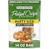 Snack Factory Garlic Parmesan Pretzel Crisps, 14 OZ Party Size Bag