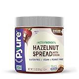 Pyure Hazelnut Spread with Cocoa 2 Net Carbs Keto Snack Gluten-Free, Peanut Free, Plant-Based Hazelnut Spread for Vegan Keto Friendly Food 13oz