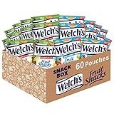 Welch's Fruit Snacks, Mixed Fruit & Summer Fruits Variety Pack, Perfect Stocking Stuffer, Bulk Pack, Gluten Free, Individual Single Serve Bags, 0.8 oz (Pack of 60)