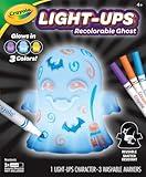 Crayola Light-Ups - Ghost, Light Up Toy Ghost, Reusable Coloring Halloween Toy, Cute Halloween Ghost Decor, Glow in The Dark