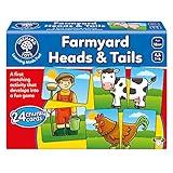 Orchard Toys Moose, Farmyard Heads & Tails Game. A First Matching Activity That develops into a Fun Game. 24 Chunky Cards. Age 18 Months+. 1-4 Players