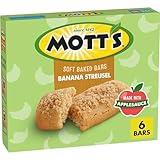 Mott's Soft Baked Bars, Banana Streusel, Made With Applesauce, 6 Count, 5.76 oz