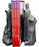 KLQJNP Bookends Book End Lord of Rings Hobbit Book Decoration Resin, Decorative Book Stopper Binder and Dividers, Blue, Large