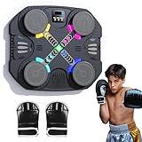 Lechonix Music Boxing Machine for Kids, Upgraded Bluetooth Musical Boxing Training Toy with LED Light Wall Mounted Sounding Punch Boxing Machine with Boxing Glove for Boys Girls Birthday Party Gifts