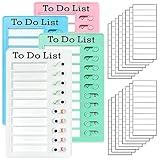 4 Pieces Chore Chart for Kids Multiple Kids - Sliding Routine Chart: Reusable to Do List, RV Checklist, Planning Board, Visual Schedule, and Reminder (Multicolored)