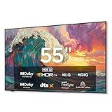 iFFALCON 55-Inch Class QLED 4K Smart TV, Ultra-Slim Mural TV, 144Hz, HDR, Art Mode w/AI Art, Wide Color Gamut, Dolby Vision IQ, Dolby Atmos, Google Assistant Voice Remote(55F75, 2025 Model)