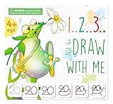 MD CREATIVE Learning Activity - Drawing with Numbers Educational Game, Perfect for Kids, Preschoolers Who Love Toys, Art and Craft Activities, Gifts for Girls and Boys Ages 3, 4, 5, 6