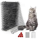 Ley's 10 Pack Scat Mat for Cats, Max Combination Length - 13 ft, Cat Deterrent with Spikes Outdoor & Indoor, 16 X 12 in Anti Cat Mat for Yard, Garden Fence Animal Barrier