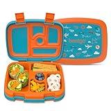 Bentgo Kids Prints Leak-Proof, 5-Compartment Bento-Style Kids Lunch Box - Ideal Portion Sizes for Ages 3-7, Durable, Drop-Proof, Dishwasher Safe, & Made with BPA-Free Materials (Planes)