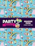Party Animals! Wrapping Paper: 12 Sheets + 24 Gift Tags