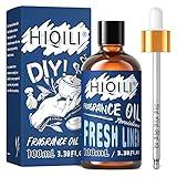 HIQILI Fresh Linen Fragrance Oil 100ml, Single Essential Oil for Diffuser Car Freshies, Clean Fresh Scent for Candle Making Soap Laundry 3.38 Fl Oz