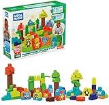 Mega Bloks Woodland Friends Preschool Building Set, Plant-Based Blocks, Multicolor