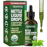 Stinging Nettle Leaf Extract Liquid Drops - USDA Organic - Immune Support and Prostate Health Supplement - 60 Servings - Vegan, Non-GMO, Gluten-Free - Unflavored Herbal Tincture - 1 Fl Oz