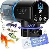 FISHNOSH Automatic Fish Feeder for Aquarium - New Generation 2025, Auto Food Dispenser with Timer for Small Tank, Big Aquariums & Pond, Model-ML