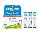 Boiron Ignatia Amara 30C Homeopathic Medicine for Relief from Emotional Stress, Hypersensitivity, Irritability, and Moodiness - 3 Count (240 Pellets)