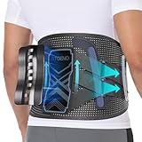 Fit Geno Back Brace for Lower Back Pain Relief: Adjustable Support with Ergonomic Lumbar Pad for Spinal Alignment Sciatica Scoliosis and Herniated Discs - Breathable Design for Men & Women (Large)