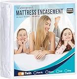 Utopia Bedding Zippered Mattress Encasement Twin, 100% Waterproof Bed Bug and Dust Mite Proof Mattress Protector, Absorbent Six-Sided Mattress Cover