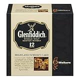 Walker’s Highland Whiskey Cake – 14.1 oz Fruit Cake Infused with Glenfiddich Single-Malt Scotch Whisky - Luxury Holiday Treat and Dessert from Scotland