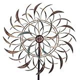 VEWOGARDEN Large Outdoor Metal Wind Spinners, 360 Degrees Swivel Wind Sculpture Yard Art Decor for Patio, Lawn & Garden 66 * 15.8 Inches