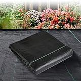 LGJIAOJIAO 3ftx50ft Weed Barrier Landscape Fabric Heavy Duty，Weed Block Gardening Ground Cover Mat, Weed Control Garden Cloth ，Woven Geotextile Fabric for Underlayment，Commercial Driveway Fabric