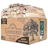 Savory Blend 5 Inch Universal Cooking Firewood - 14lbs. ~1000cuin Premium Kiln Dried Cooking Wood for Grills, Smokers and Ooni, Solo, Bertello Pizza Ovens (Savory Hardwood Blend)