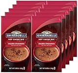 Ghirardelli Double Chocolate Hot Cocoa Mix, 0.85-Ounce Packets (Pack of 10)