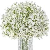 Sukh 10PCS Baby Breath Artificial Flowers Fake Babys Breath Gypsophila Flowers Bulk Realistic Artificial Flowers Bouquet Flores Artificiales para Decoracion for Wedding Party Home Decoration