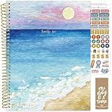 bloom daily planners 2026 Planner (January to December) - 8.5” x 11” Weekly & Monthly Dated Agenda Organizer Book with Stickers & Tabs - Flexible Soft Cover - Coastal Calm