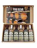 Viva Oliva Balsamic Vinegar Variety Gift Set - 6 x 60ml (2oz) - Barrel aged premium balsamics made in Modena, Italy (18 Year Traditional, Grapefruit, Black Mission Fig, Sicilian Lemon, Pomegranate, Peach.