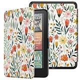 Famavala Case for 7“ Amazon Kindle Paperwhite/Signature Edition (12th Generation, 2024 Release) and Kindle Colorsoft Signature Edition (1st Gen),Shell Cover with Auto Wake/Sleep (Blossoms)