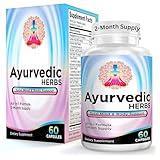 2-Month Ayurvedic Herbs (All-in-1) Supplement Blend - Ayurveda Mind Body Spirit Herbal Complex Pills with 17 Active Ingredients - Natural Ayurvedic Supplements | 60-Day Supply | 60 Capsules