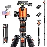 JOILCAN Tripod for Camera, 81" Camera Tripod Stand, 83 inches DSLR Tripods & Monopods, Heavy Duty Travel Tripod for Binoculars Laser Level Spotting Scope Telescope, Professional Complete Tripod Units