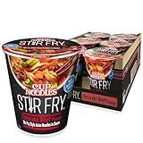 Nissin Cup Noodles Stir Fry Noodles in Sauce, Teriyaki Beef, 3 Ounce (Pack of 6)