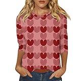 Valentines Day Outfit Women Today Day Cotton Heart Sweater for Women Liquidation Boxes Returns Pallets Cardigan Sweaters for Women Black Hug Dealer Shirt,Women,A2-Red,XX-L