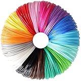 15 Bright Colors 1.75mm 3D Pen PLA Filament Refill, Each Color 10feet, Total 150 Feet 3D Pen/3D Printer PLA Sample Pack, Compatible with MYNT3D / SCRIB3D Printing Pen