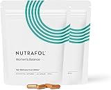 Nutrafol Women's Balance Hair Growth Supplements, for Ages 45+, Clinically Proven for Visibly Thicker Hair and Scalp Coverage, Dermatologist Recommended - 2 Month Supply, 2 Refill Pouches