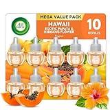 Air Wick Plug in Scented Oil Refill, 10ct, Hawaii, Air Freshener, Eco Friendly, Essential Oils