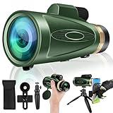 Monocular-Telescope 80x100 HD for Adults Larger Vision Monoculars High Powered Smartphone Monocular for Bird Watching Hunting Hiking Camping Wildlife