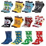 Bioworld Super Mario 12 Days of Socks Men's 12-Pack Ankle & Crew Socks