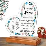 Nana Gifts for Birthday Mother's Day Gifts for Nana Grandma, Love You Nana Gifts Decorative Signs Plaques