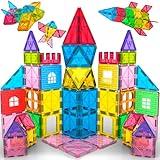 Jasonwell Magnetic Tiles Kids Magnetic Blocks Building Sets 3D Magnet Tile Building Blocks Toy Construction Educational STEM Toys Gifts for Toddlers Boys Girls 3 4 5 6 7 8 9 10 + Year Old