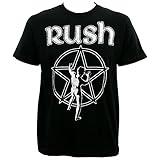 Rush Starman Logo T-Shirt - Black (X-Large)