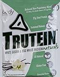 Body Nutrition Trutein Naturals Vanilla Bean Protein Blend Sample 34g Natural Grass Fed Protein Shakes/Shake, Meal Replacement Drink Mix, Post Workout Recovery Shake Powder, Breakfast Shake